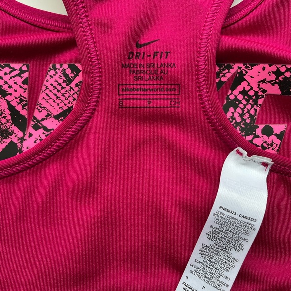 Like new, only worn once, pink, Nike, dry fit, small sports bra. - Picture 3 of 3